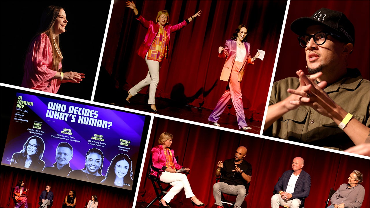AI Creator Day event graphic from TheWrap's event photo gallery