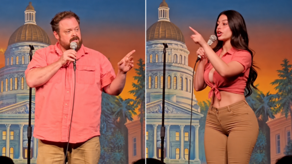 Image for AI-avatar accounts copy stand-up comedians' jokes and steer viewers to OnlyFans