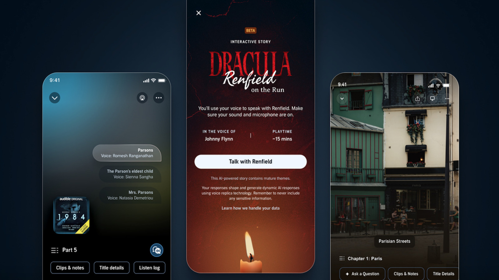 Image for Audible adds AI conversations with audiobook characters, starting with Dracula's Renfield