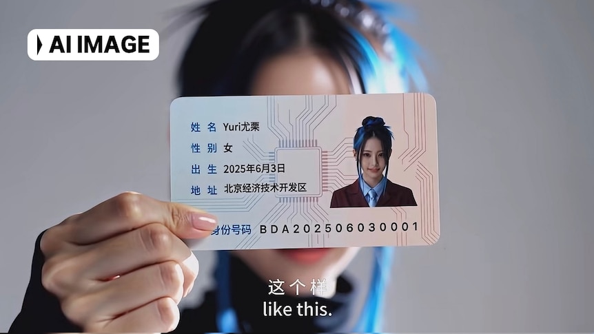Image for Beijing pilot issues official ID cards to AI digital humans, led by virtual idol Yuri