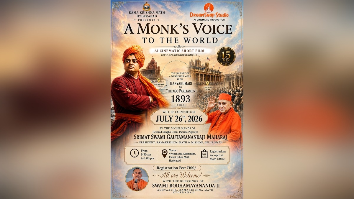 Image for DreamSnap Studio premieres an AI-made short film on Swami Vivekananda