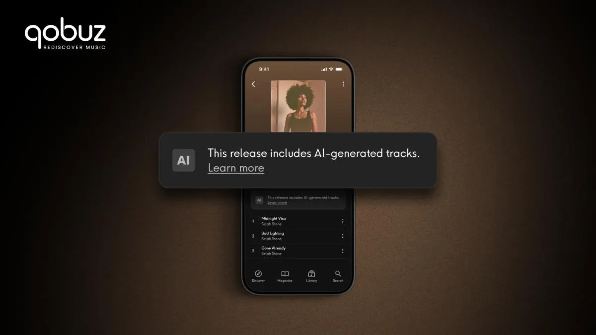 Image for Qobuz starts labelling AI-generated music