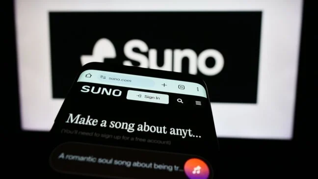Image for Suno caps downloads to stop mass-exporting to streaming services