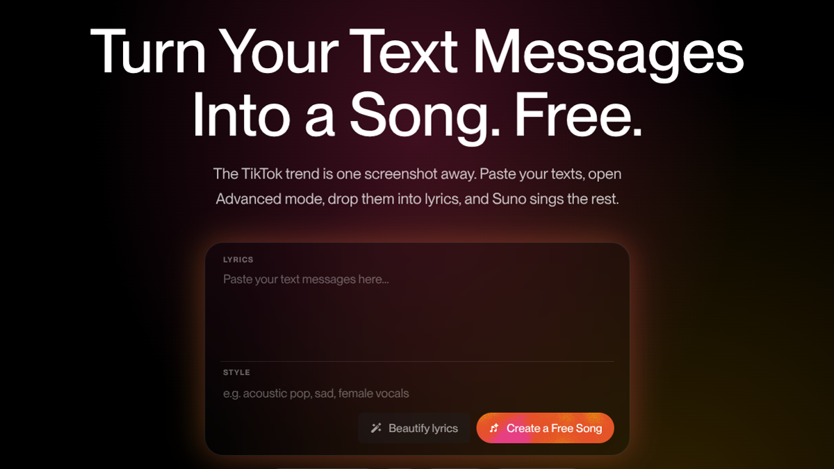 Image for Suno puts song generation inside the iPhone Messages app