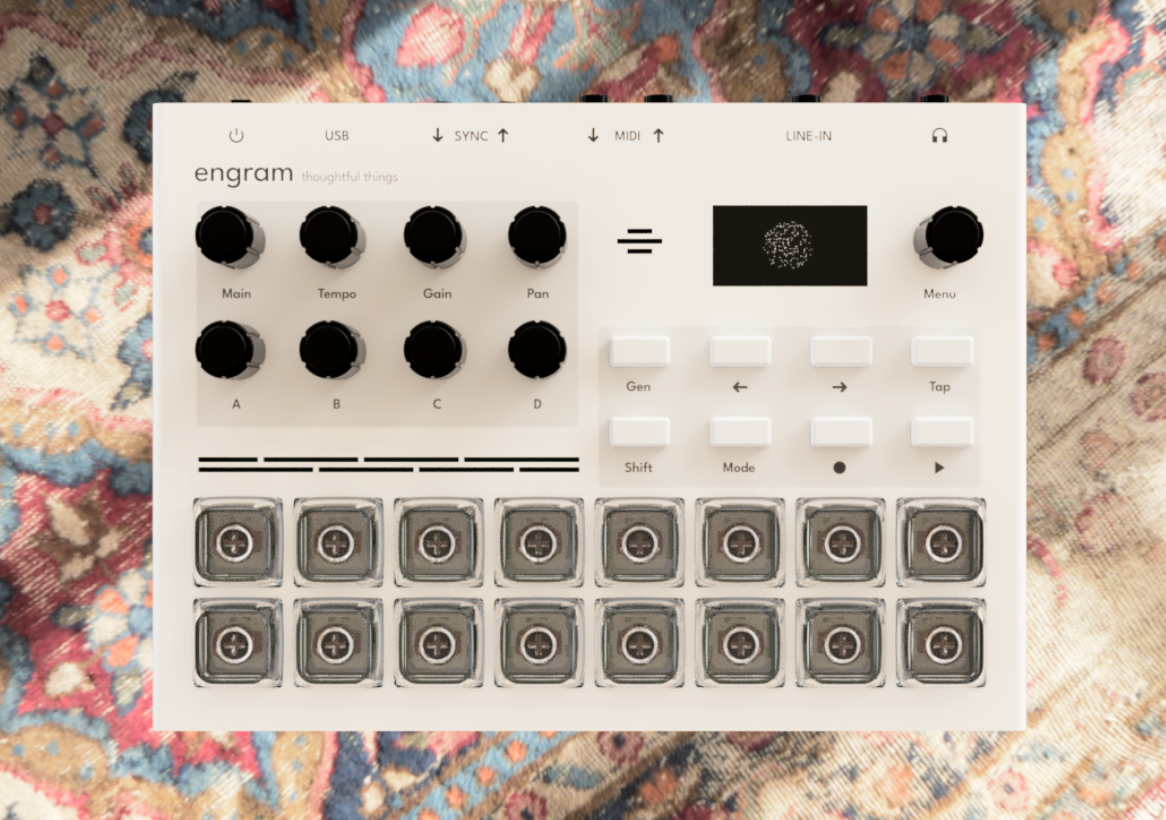 Image for Thoughtful Things' Engram sampler runs a small audio model on the device and invites musicians to break it