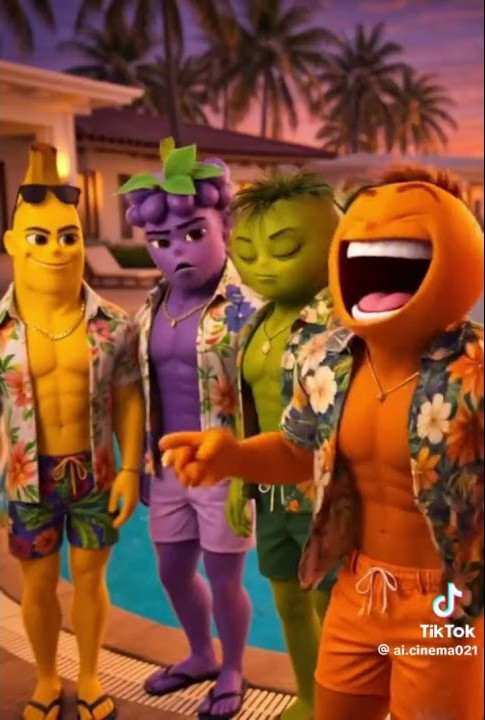 Still from Fruit Love Island