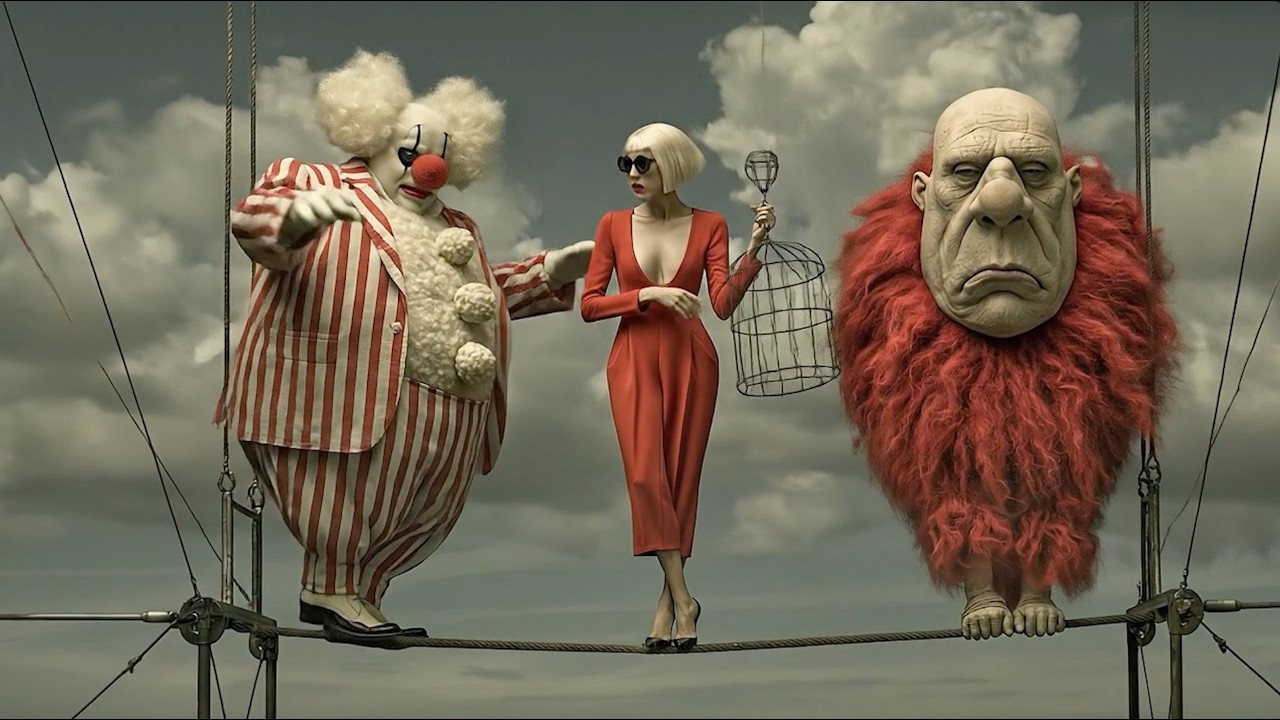 Still from Man on the Trapeze