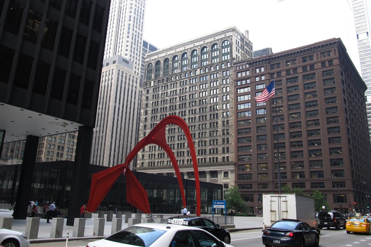 The Chicago Federal Center in the Loop, where the rally took place (file photo, not from the event)